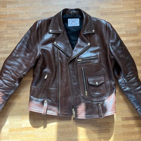 View photo of Rugged West Rugged Rider in Two Tone Brown Steerhide & Black Cotton Liner