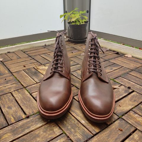 Meermin Service Boot in Rust Waxy Calf