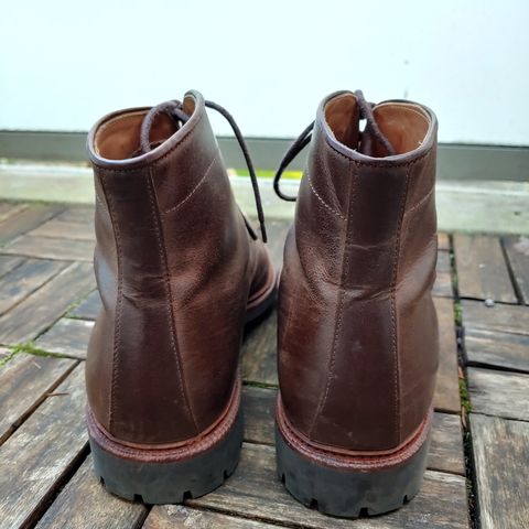 Meermin Service Boot in Rust Waxy Calf