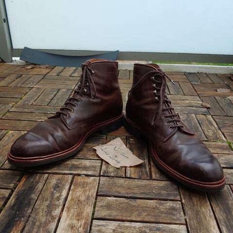 Meermin Service Boot in Rust Waxy Calf