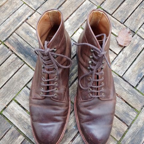 Meermin Service Boot in Rust Waxy Calf