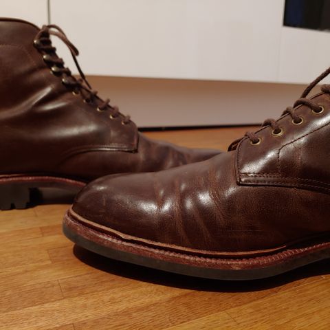 Meermin Service Boot in Rust Waxy Calf