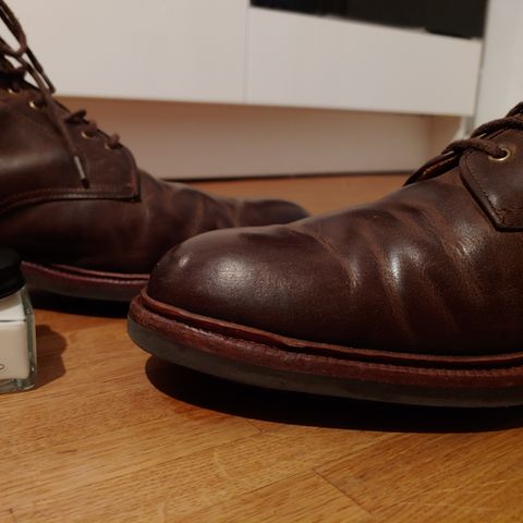 Meermin Service Boot in Rust Waxy Calf