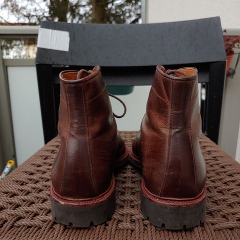 Meermin Service Boot in Rust Waxy Calf
