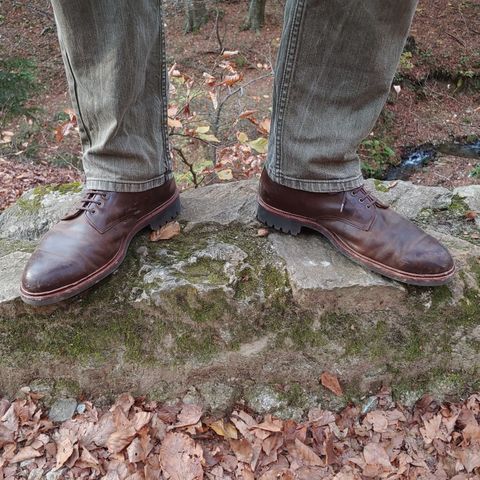Meermin Service Boot in Rust Waxy Calf