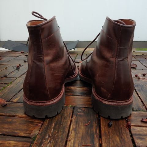 Meermin Service Boot in Rust Waxy Calf