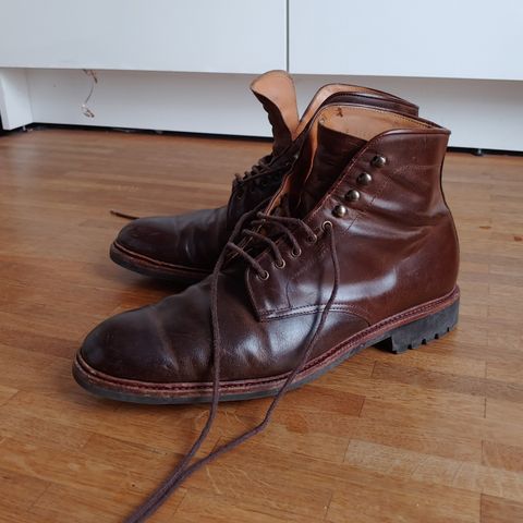 Meermin Service Boot in Rust Waxy Calf