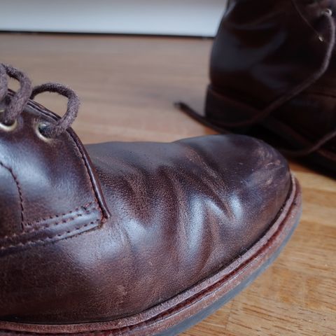 Meermin Service Boot in Rust Waxy Calf