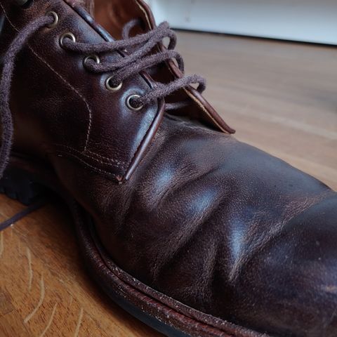 Meermin Service Boot in Rust Waxy Calf