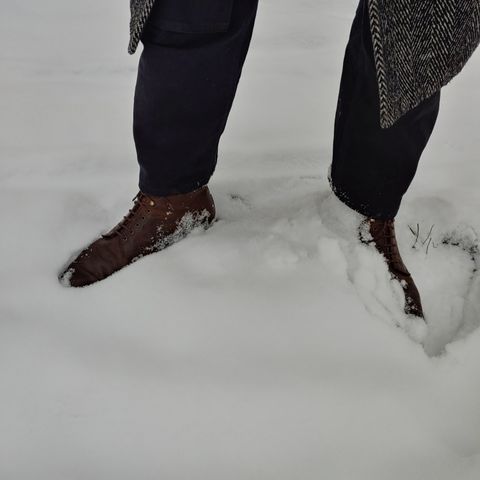 Meermin Service Boot in Rust Waxy Calf