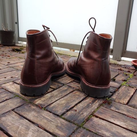 View photo of Meermin Service Boot in Rust Waxy Calf