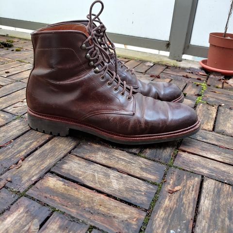 View photo of Meermin Service Boot in Rust Waxy Calf