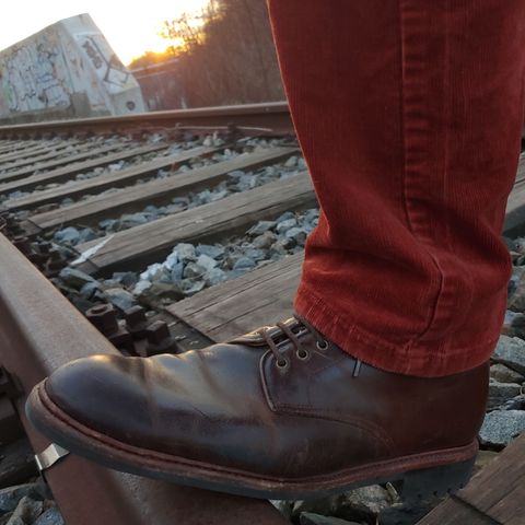 View photo of Meermin Service Boot in Rust Waxy Calf