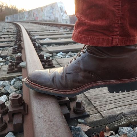 View photo of Meermin Service Boot in Rust Waxy Calf