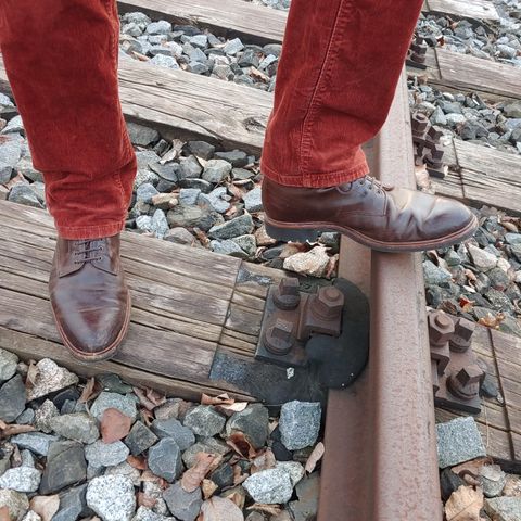 View photo of Meermin Service Boot in Rust Waxy Calf