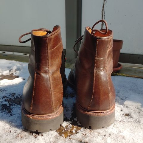 View photo of Meermin Service Boot in Rust Waxy Calf