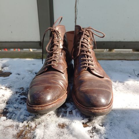 View photo of Meermin Service Boot in Rust Waxy Calf