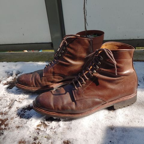 View photo of Meermin Service Boot in Rust Waxy Calf