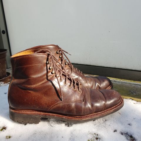 View photo of Meermin Service Boot in Rust Waxy Calf