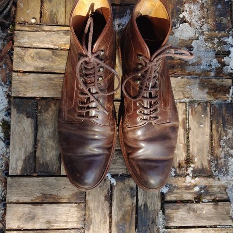 View photo of Meermin Service Boot in Rust Waxy Calf