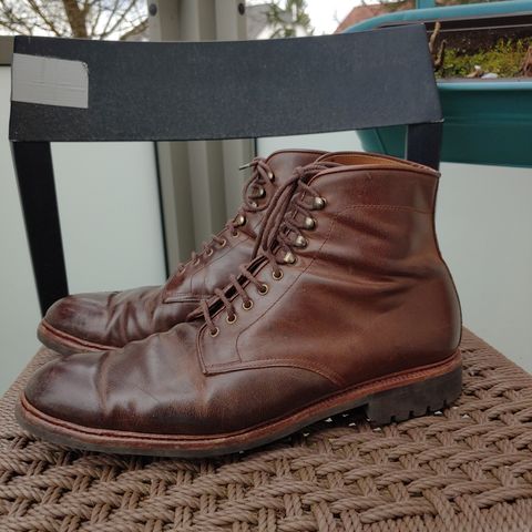 View photo of Meermin Service Boot in Rust Waxy Calf