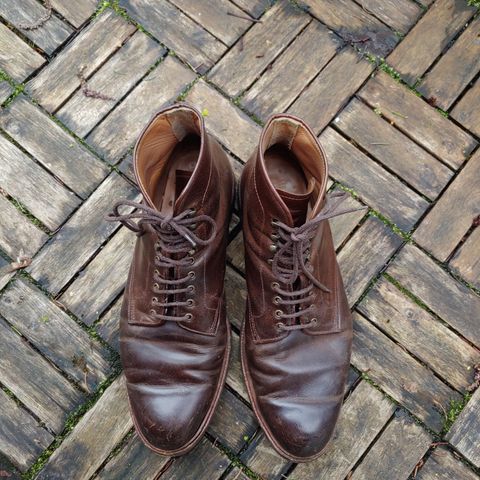 View photo of Meermin Service Boot in Rust Waxy Calf