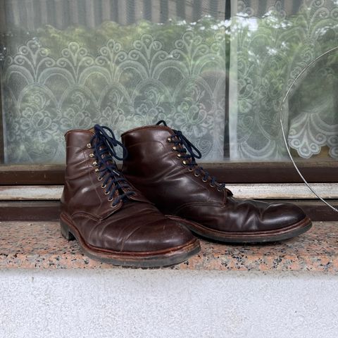 View photo of Meermin Service Boot in Rust Waxy Calf