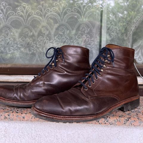 View photo of Meermin Service Boot in Rust Waxy Calf