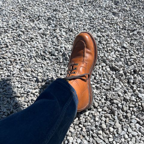 View photo of Grant Stone Brass Boot in Horween Tan Essex