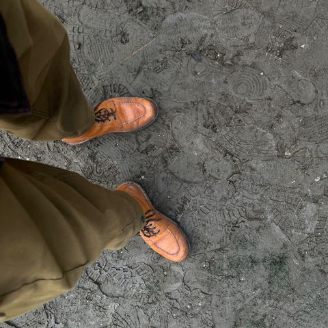 Grant Stone Brass Boot in Horween Tan Essex