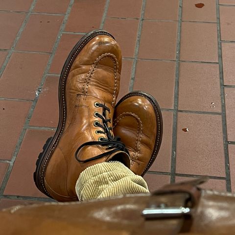 Grant Stone Brass Boot in Horween Tan Essex