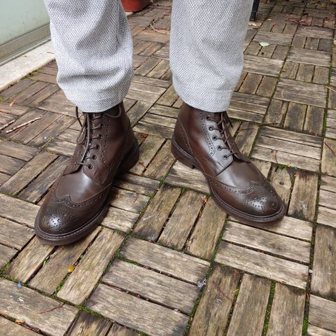 Tricker's Stow Country Boot in Espresso Burnished Calf