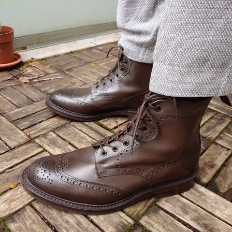 Tricker's Stow Country Boot in Espresso Burnished Calf