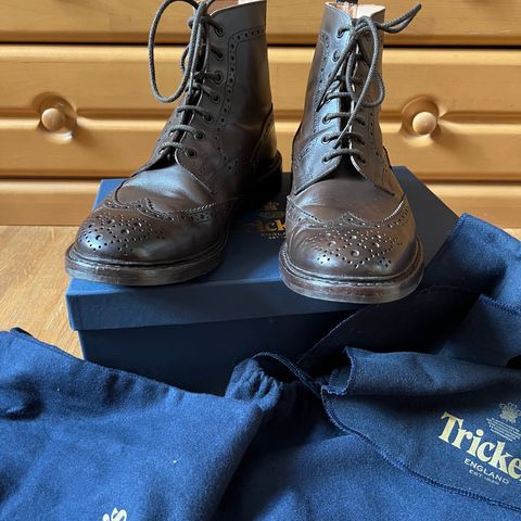 Tricker's Stow Country Boot in Espresso Burnished Calf