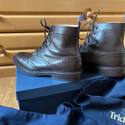 Tricker's Stow Country Boot in Espresso Burnished Calf