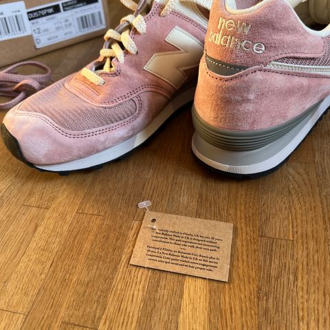 View photo of New Balance OU 576 PNK in Pink Pig Suede