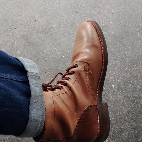 Thursday President in Horween Natural Chromexcel