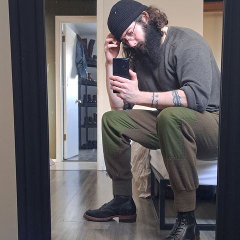 Jakkrabbits Officer Boots in Natural Hand Dyed Black (Veg Tanned)