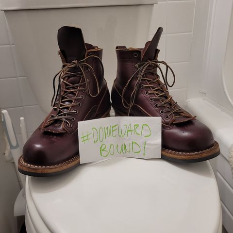 White's 350 Cutter in Horween Burgundy Chromexcel
