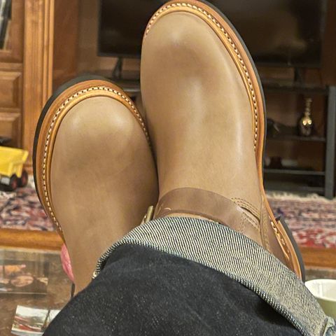John Lofgren Wabash Engineer Boots in Natural