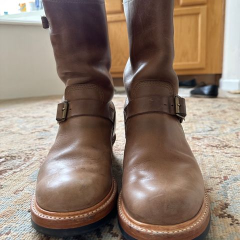 John Lofgren Wabash Engineer Boots in Natural