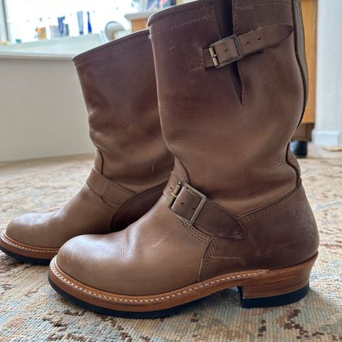John Lofgren Wabash Engineer Boots in Natural