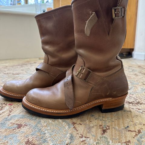 John Lofgren Wabash Engineer Boots in Natural