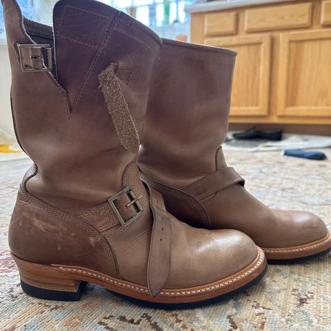 John Lofgren Wabash Engineer Boots in Natural