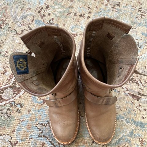 John Lofgren Wabash Engineer Boots in Natural