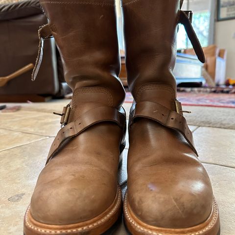 John Lofgren Wabash Engineer Boots in Natural