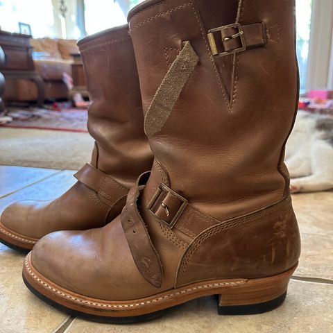 John Lofgren Wabash Engineer Boots in Natural