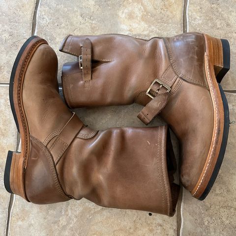 John Lofgren Wabash Engineer Boots in Natural