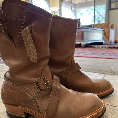 John Lofgren Wabash Engineer Boots in Natural