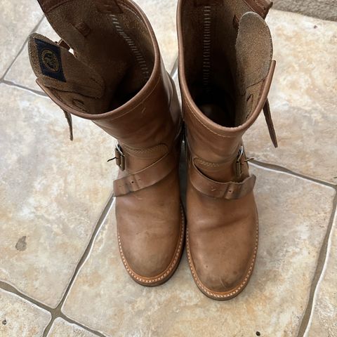 John Lofgren Wabash Engineer Boots in Natural